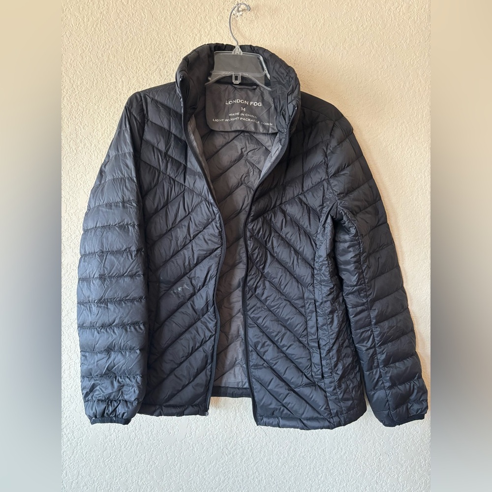 London Fog Ladies‎ Packable Down Jacket Black M